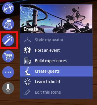 Create quests screenshot