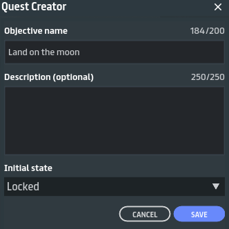Locked quest definition screenshot